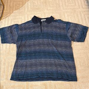 Leo Rosi Navy Striped Shirt